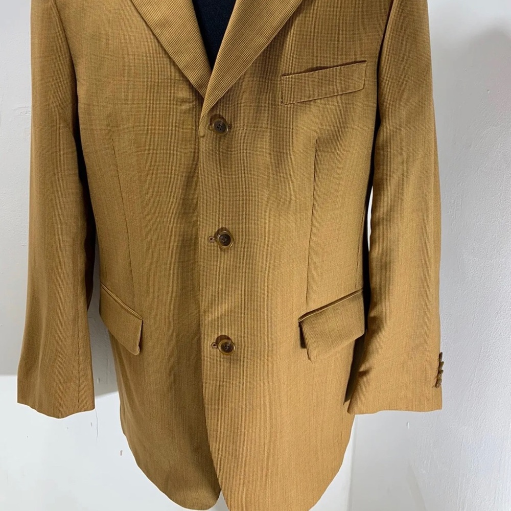 Roy Robson Men’s Suit Jacket New Wool Light Brown Single Breast Size 42" Chest - Picture 11 of 12